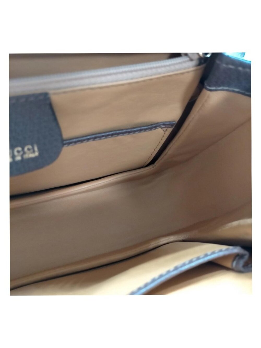 Authentic Gucci Bamboo Top Handle Brown Leather Vintage Bag Handbag Purse - Picture 14 of 16